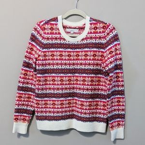 Loft Fair Isle Long Sleeve Sweater nwot